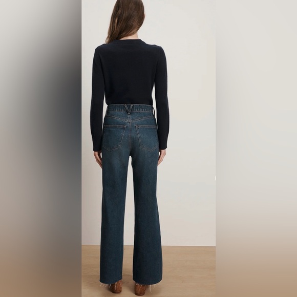 Veronica Beard Taylor Wide Leg Jean - Picture 3 of 4